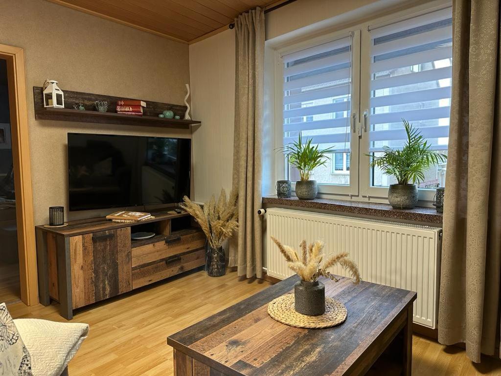 Christels Ferienwohnung 2 In Thale Mit Ueberdachter Terrasse, Kueche Mit Tv & Geschirrspueler Dış mekan fotoğraf